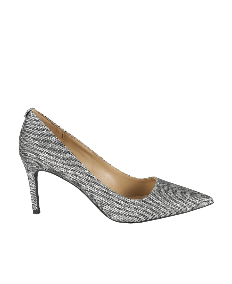 Michael Michael Kors Alina Pointy Sequined High Heels In Gray