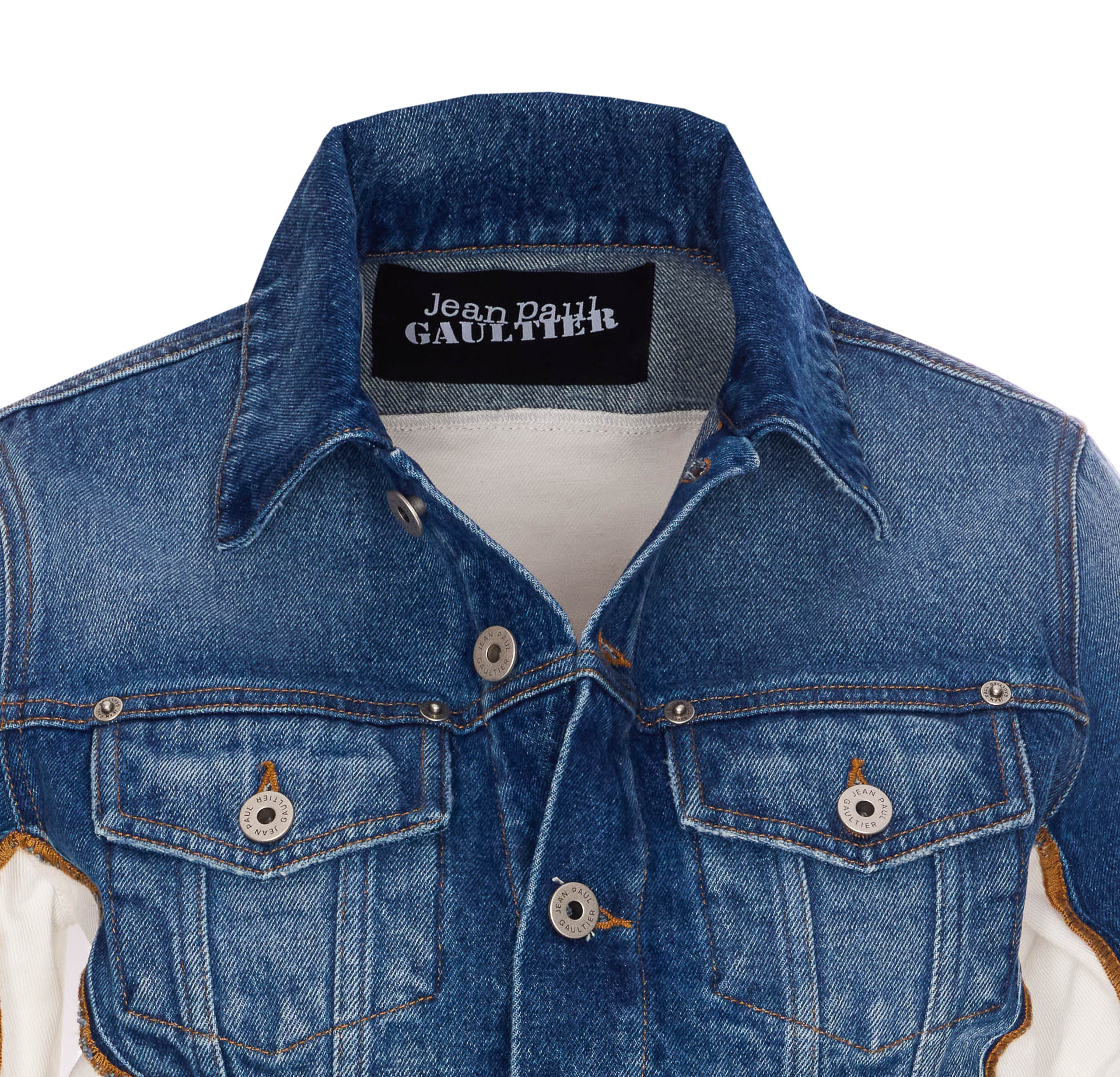 Jean Paul Gaultier Petit Grand Trompe Loeil Denim Jacket