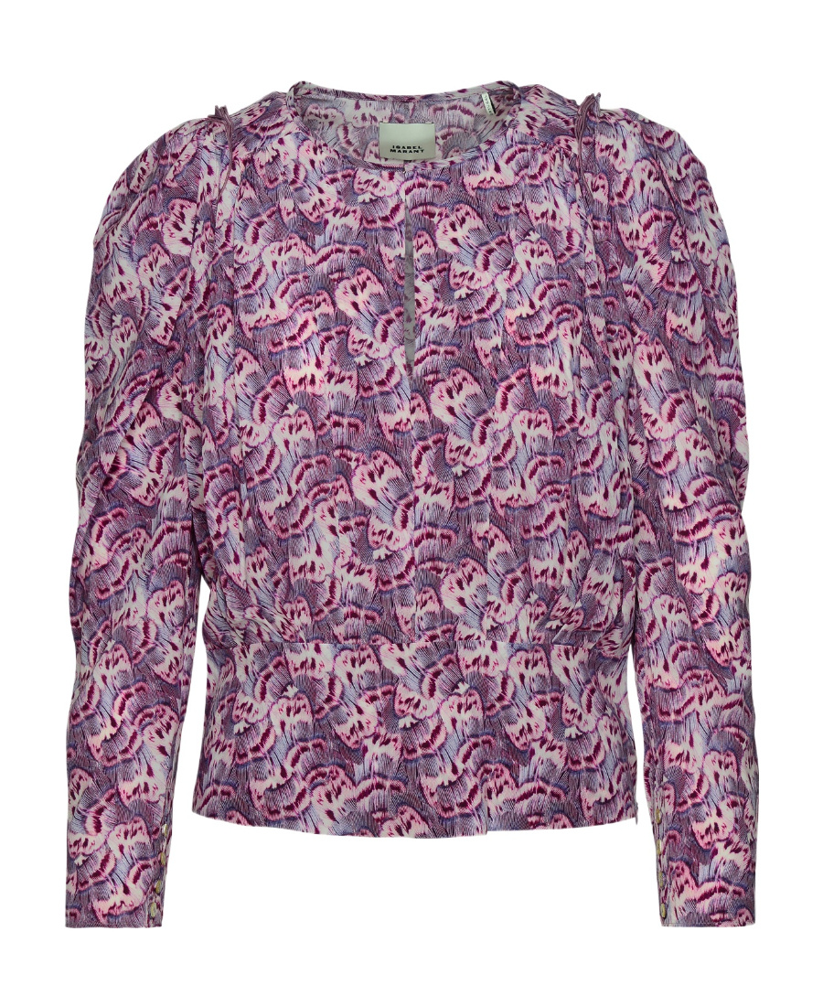 Shop Isabel Marant Zarga Top In Purple