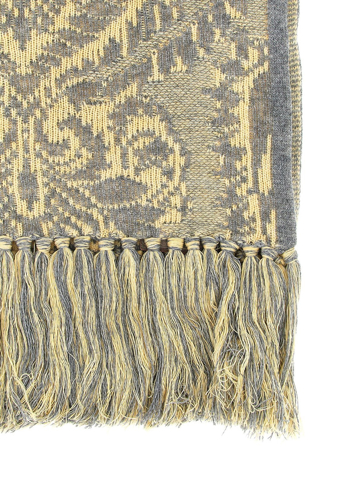 Etro Baroque Pattern Jacquard Scarf In Nude