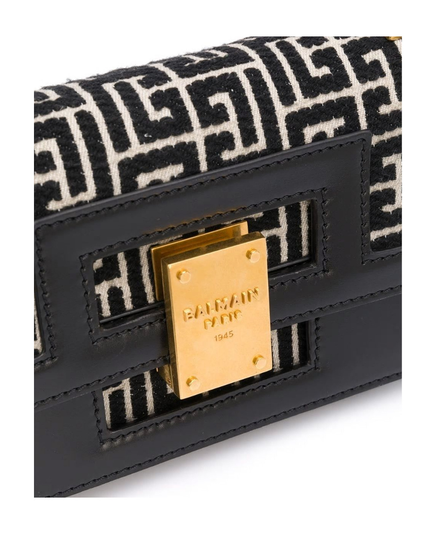 Balmain Small 1945 Shoulder Bag In Black