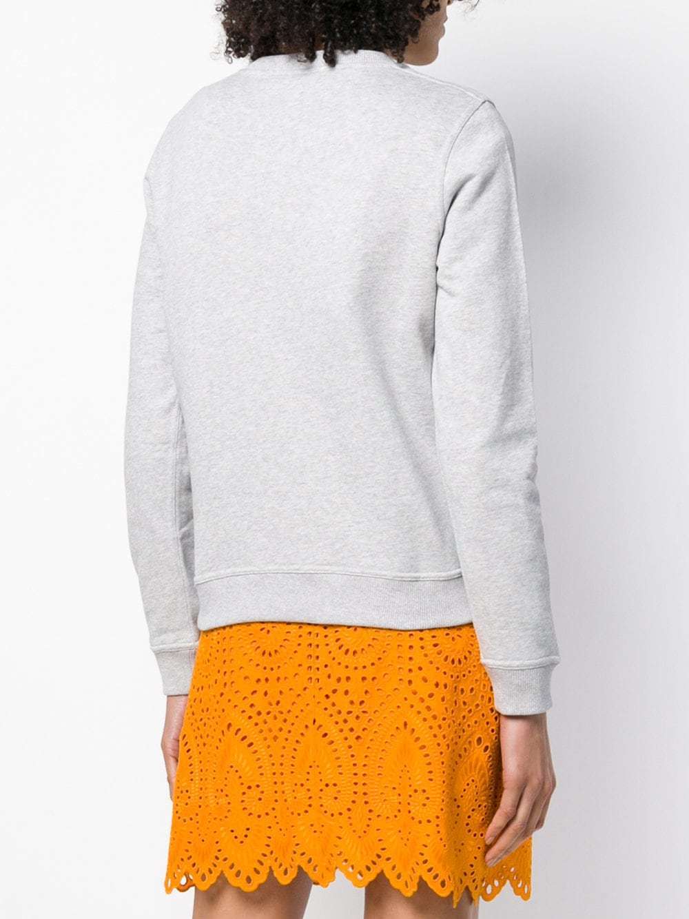 Kenzo Logo Round Neck Pullover In White