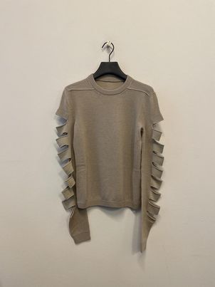 Rick Owens Long-sleeved Sweater In Brown