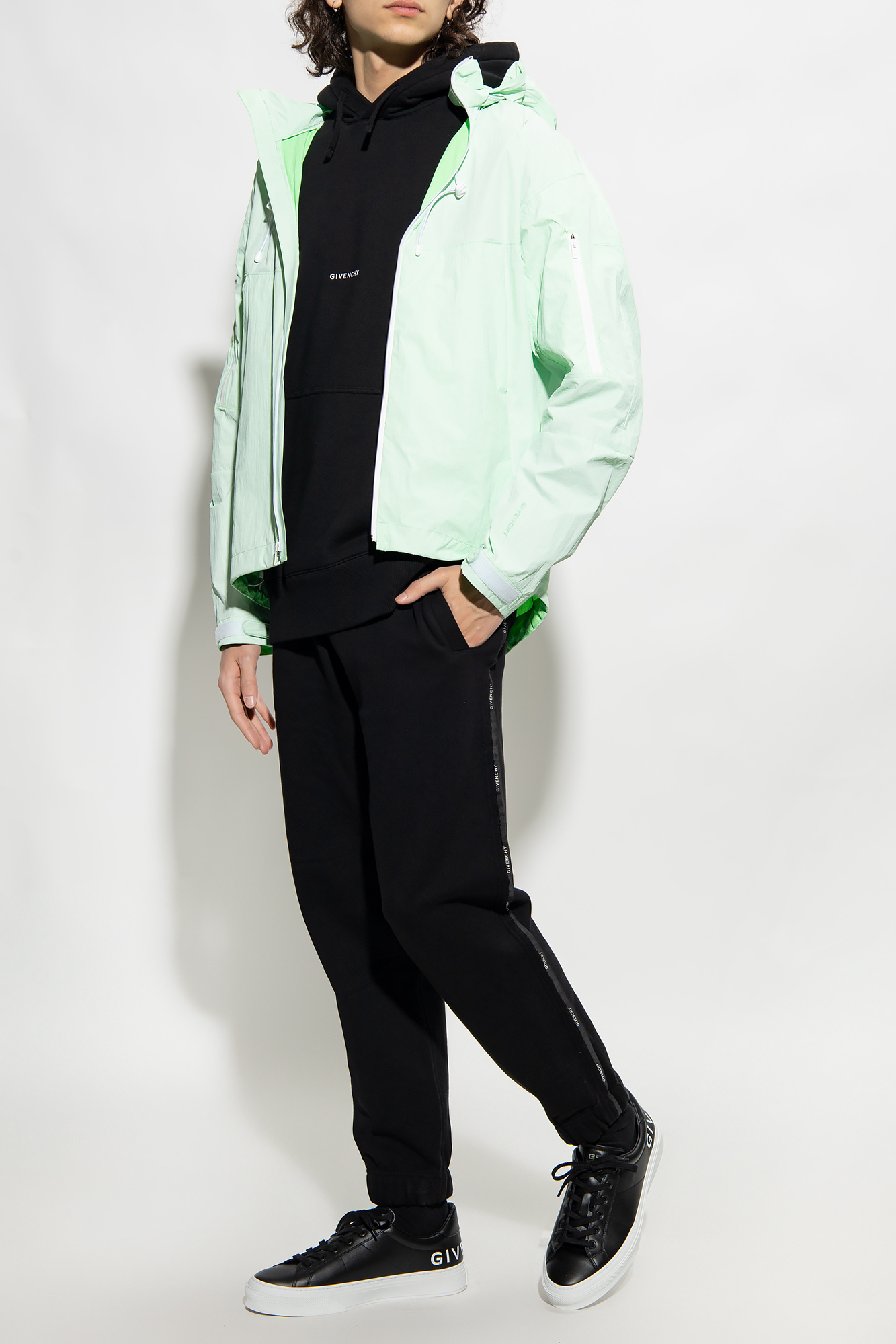 Givenchy Logo Tape Sweatpants In Black