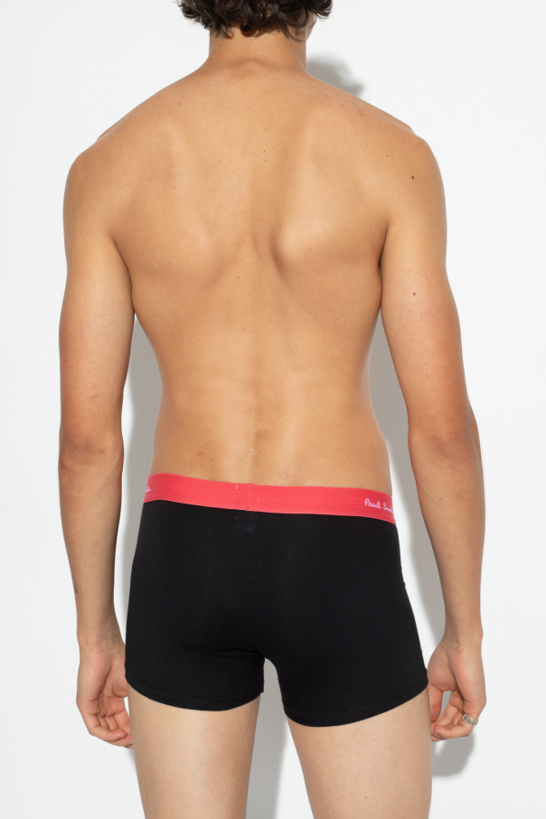 Paul Smith Logo-waistband Pack Set In Black