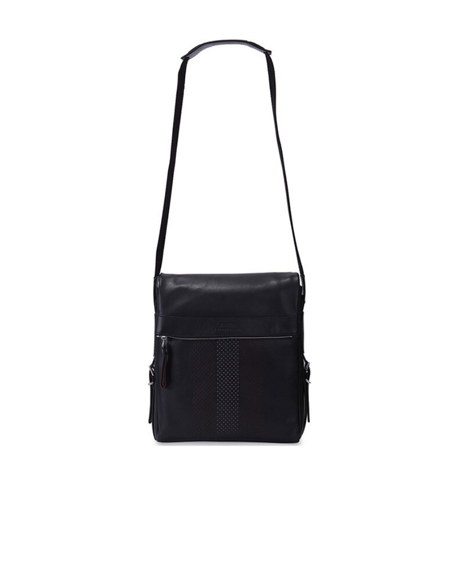 Shop Bally Logo Details Satchel In Black