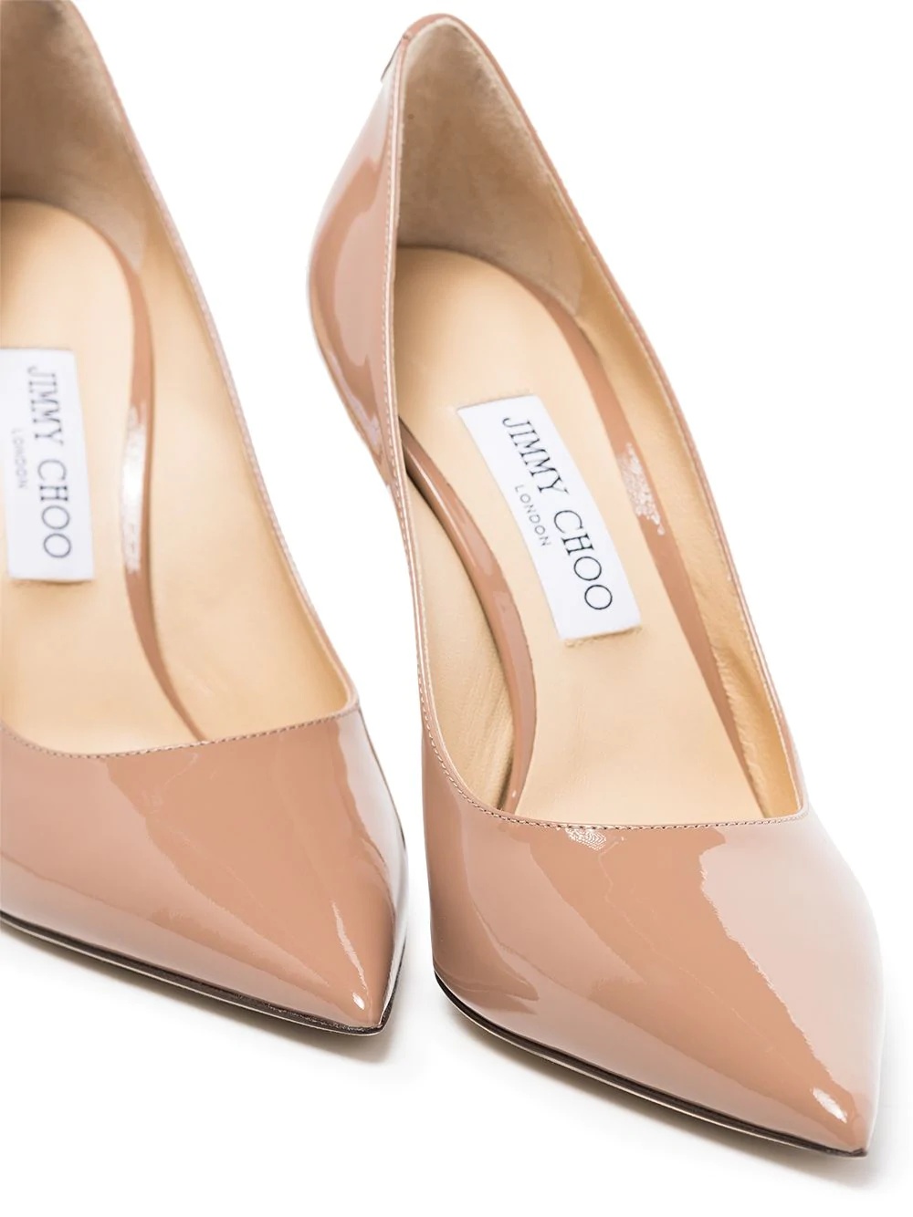 Jimmy Choo Love 100 Pointed Toe Pumps In Neutral