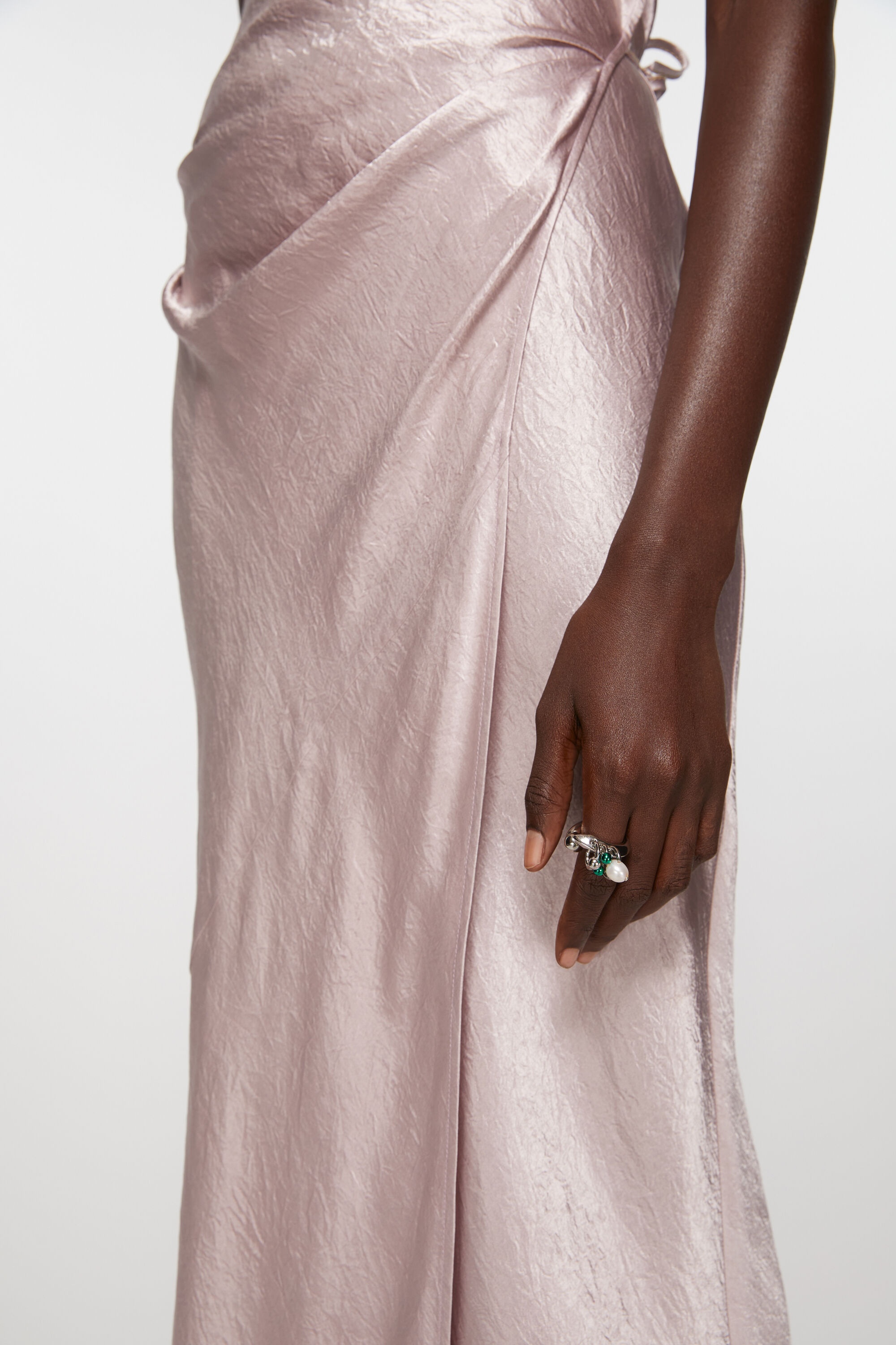 Acne Studios Pearl-embellished Ring In White