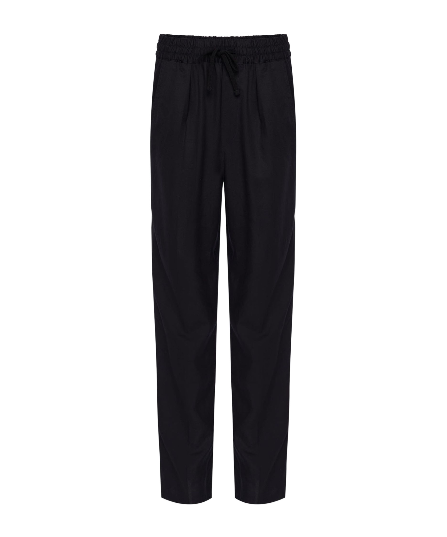 Shop Isabel Marant Étoile Vinciane Drawstring Pants In Black