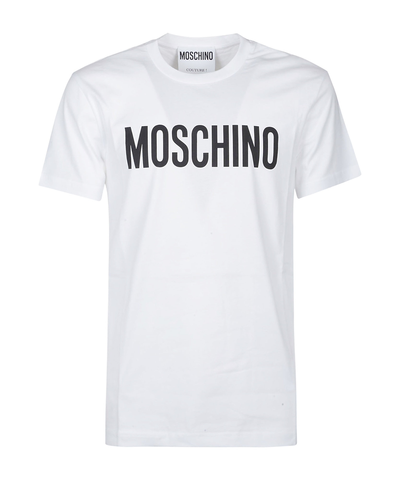 Moschino Cotton T-shirt With Logo Print In White