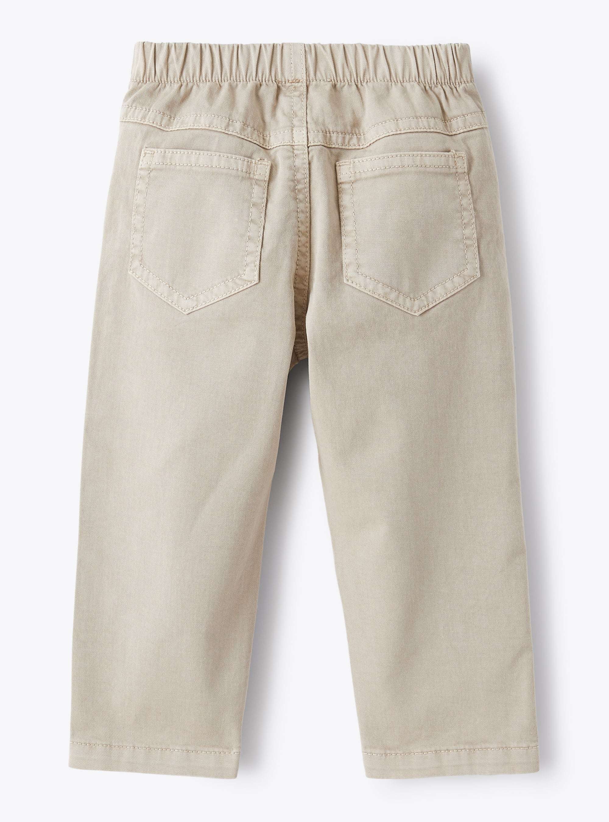 Il Gufo Slim Elasticated-waistband Trousers In Nude