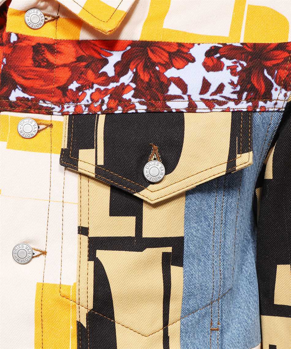 Dries Van Noten Long-sleeved Patterned Jacket In Multicolor