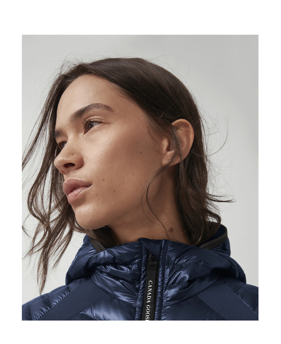 Canada Goose Padded Zip-up Down Jacket In Black