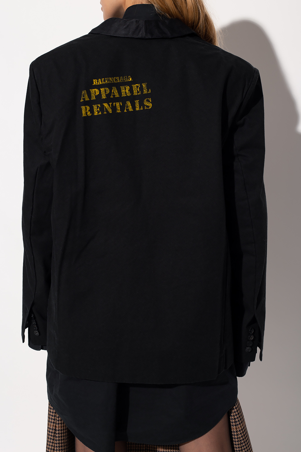Balenciaga Single-breasted Blazer In Black