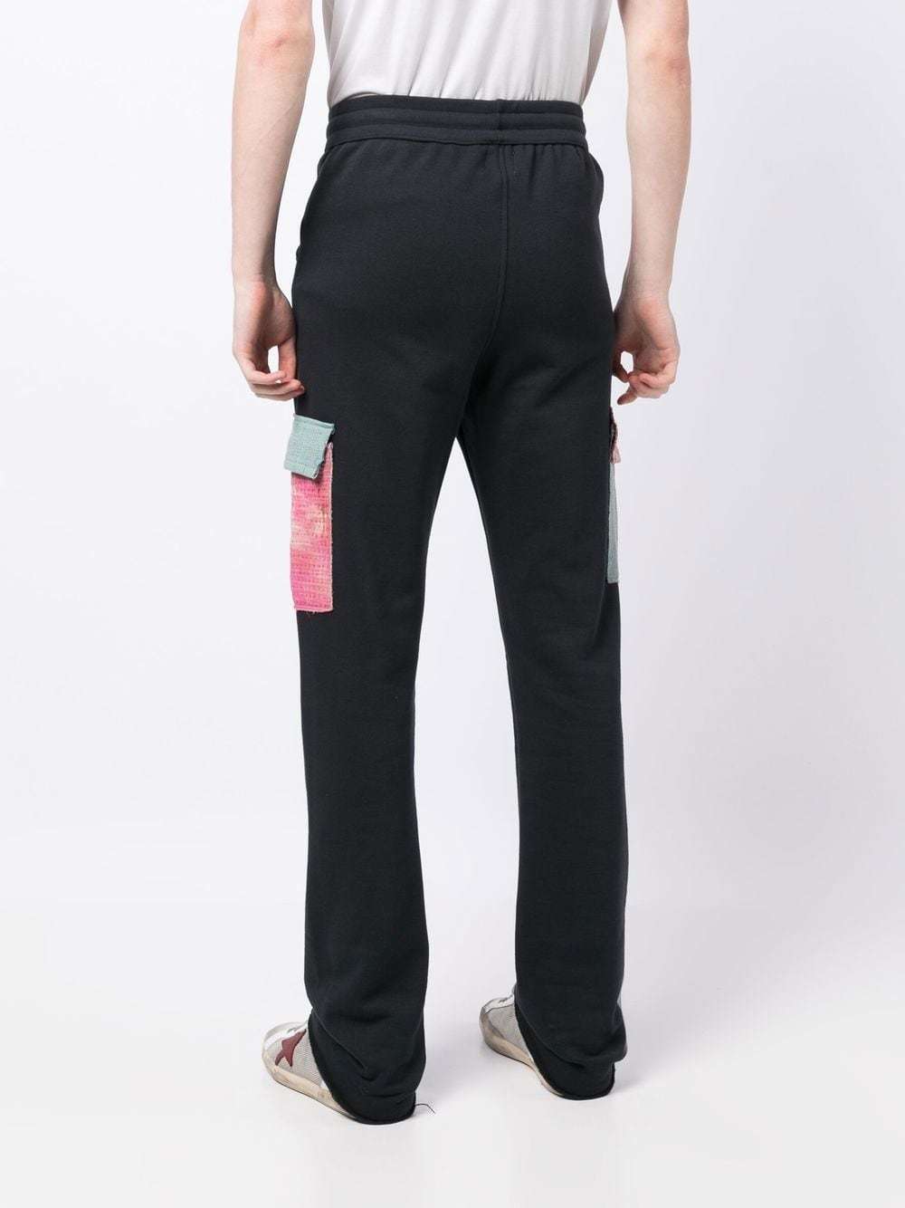 Alchemist Flap-pockets Cotton Track Pants In Black