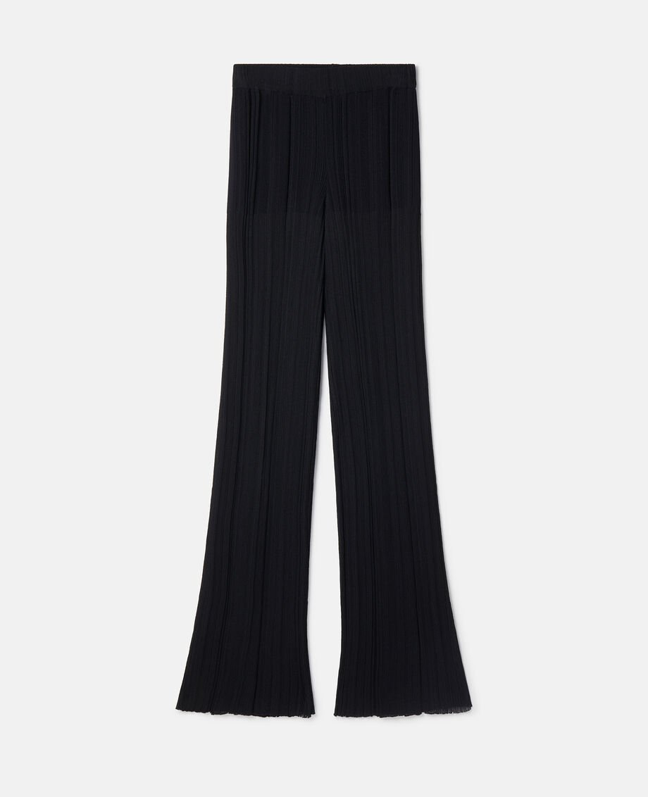 STELLA MCCARTNEY STRAIGHT-LEG PLISSÉ-EFFECT TROUSERS
