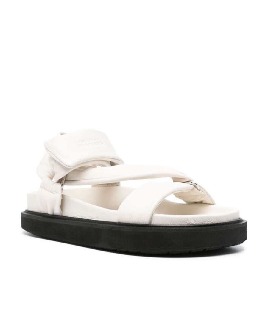 Isabel Marant Woman Sandals White Size 7 Leather In White