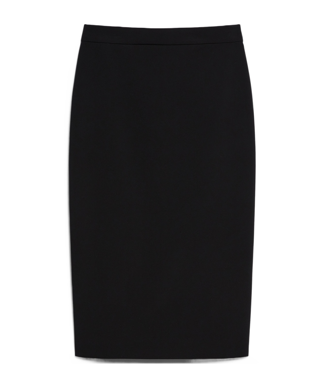 Max Mara Medium And Long Wool Pencil Skirt In Black