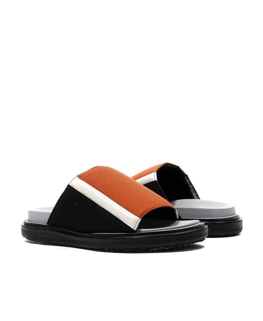 Marni Open-toed Flat Sandals In Black