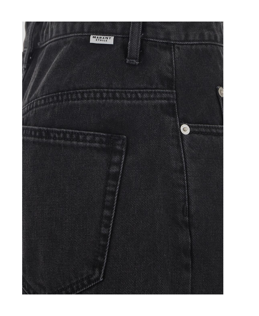 Isabel Marant Étoile High-rise Flared Jeans In Black