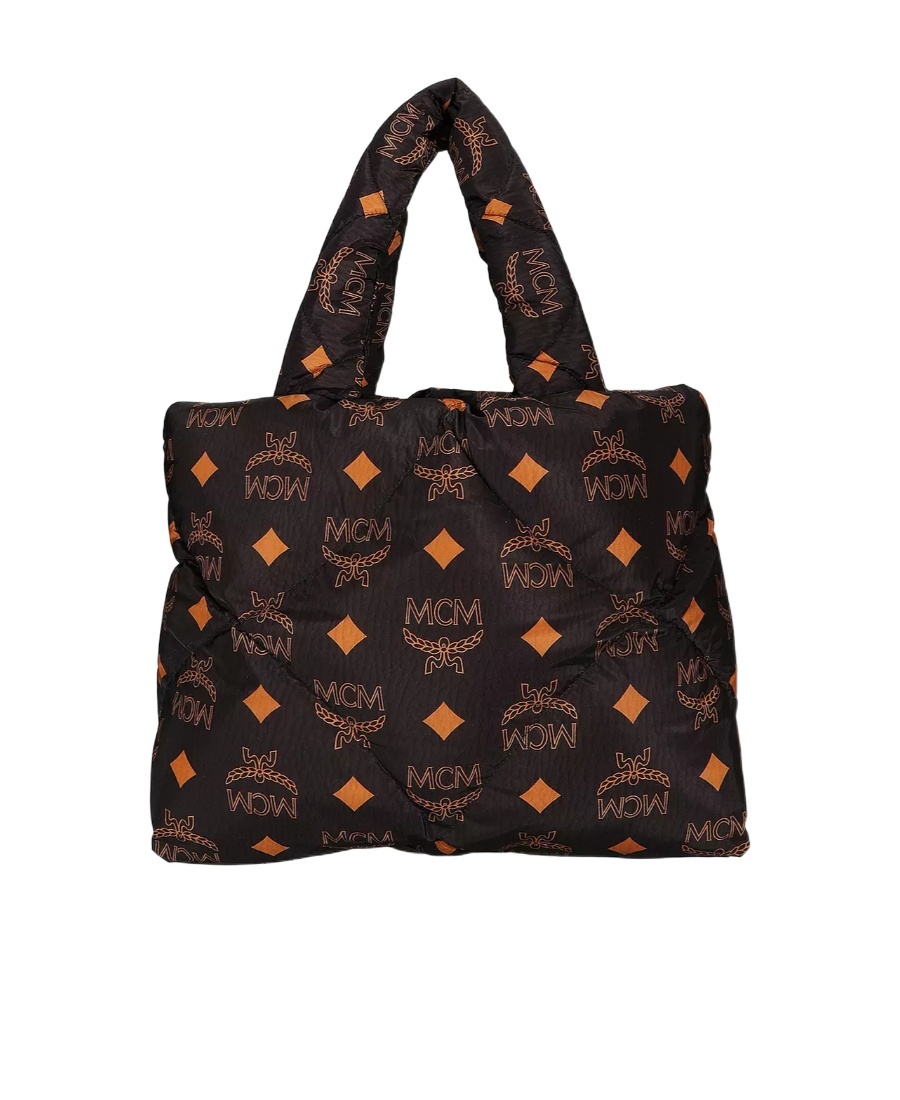 Mcm M�nchen Monogram Tote Bag In Black