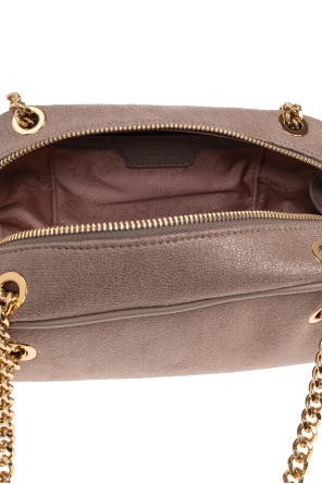 Stella Mccartney Zipper Shoulder Bag In Brown