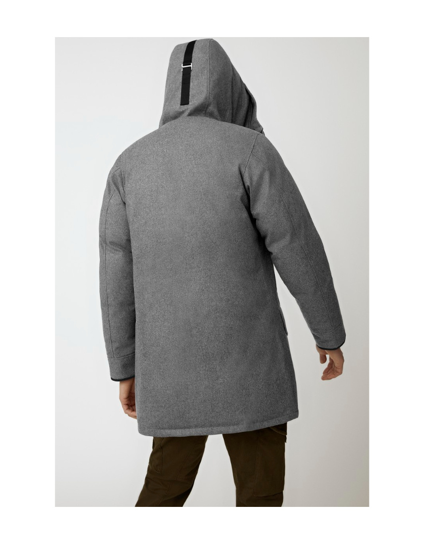 Canada Goose Langford Padded Wool-blend Parka In Gray
