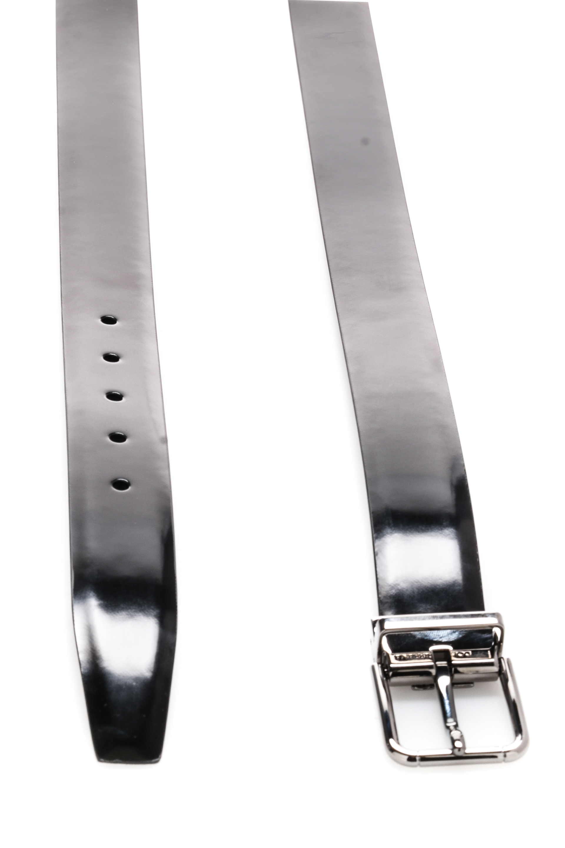 Dolce & Gabbana Classic Smooth Belt In Black