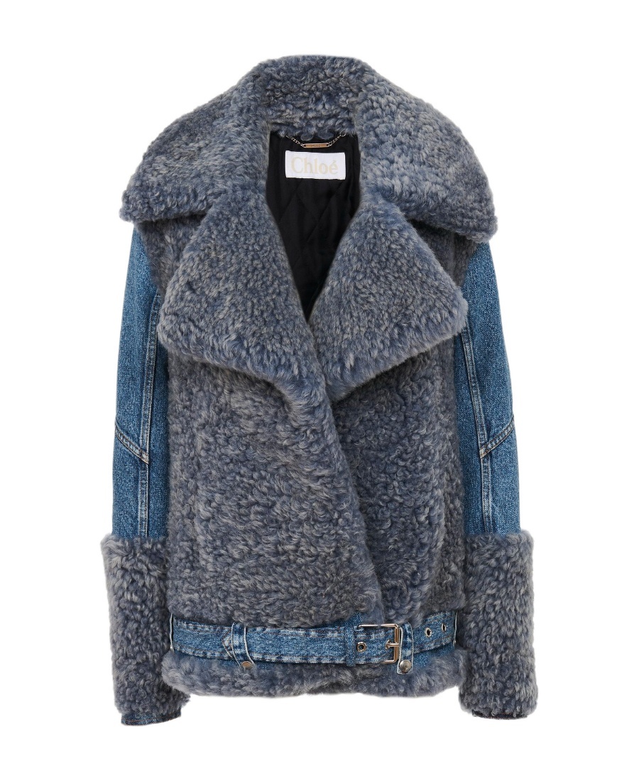 CHLOÉ COWBOY SPLICED CASUAL JACKET