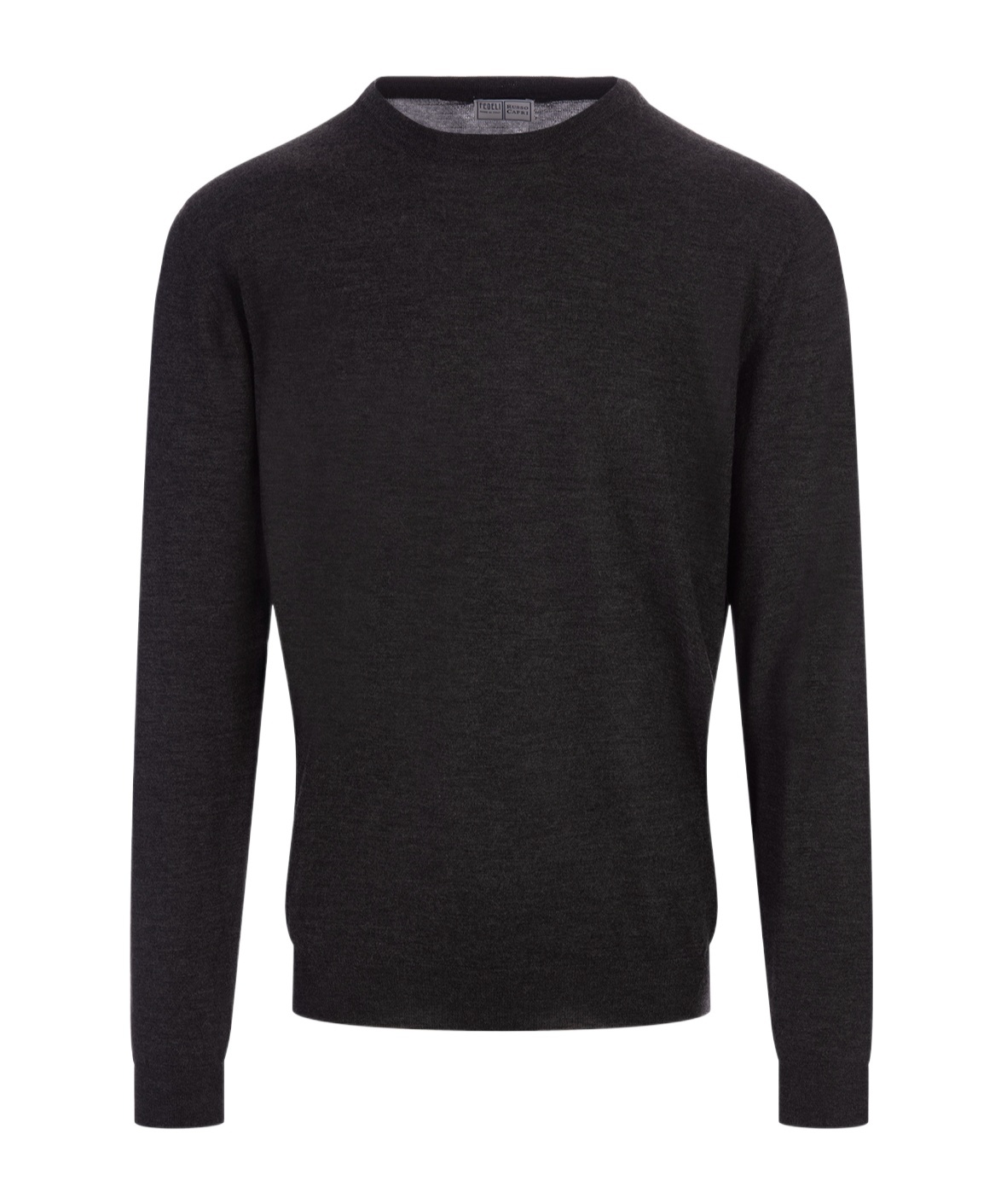 Fedeli Long-sleeved Sweater In Black