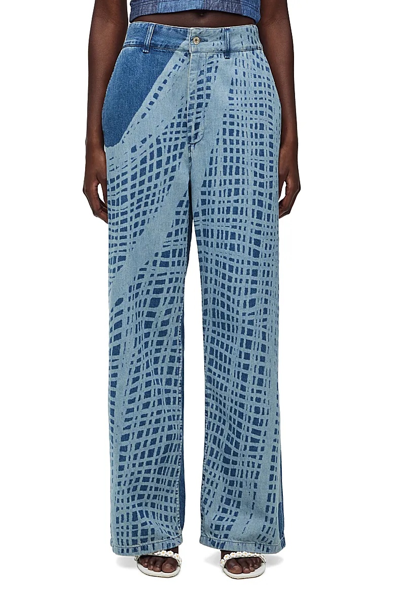 Loewe Belt-loop Jeans In Blue