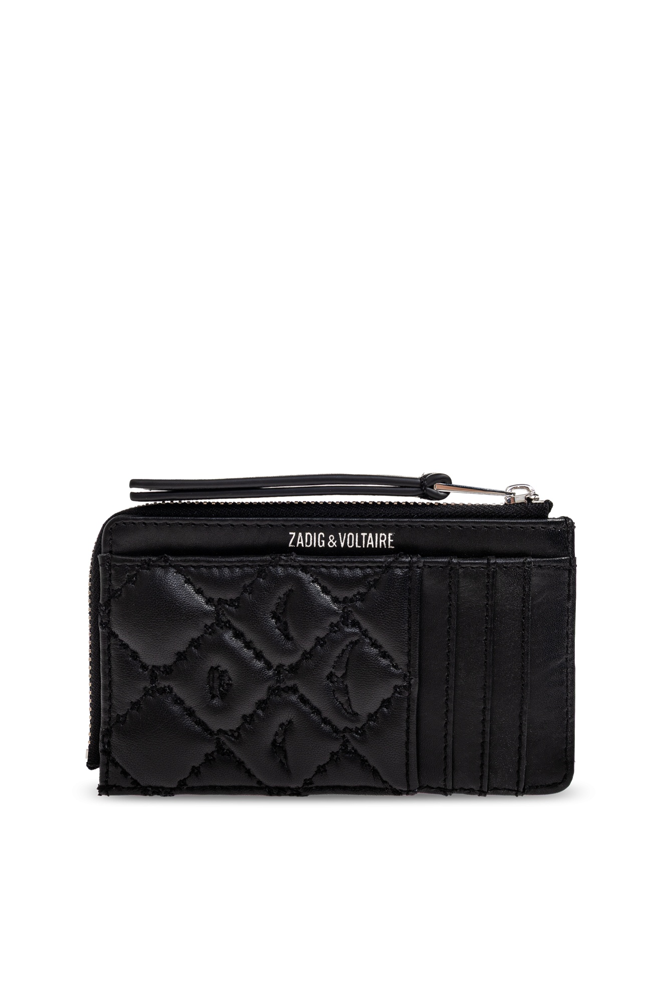 Zadig & Voltaire Quilted Wallet In Black