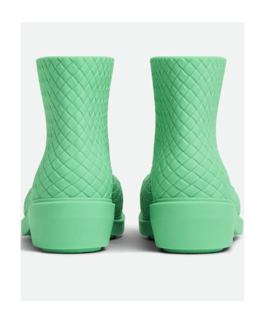 Bottega Veneta Woman Ankle Boots Light Green Size 8 Rubber In Green