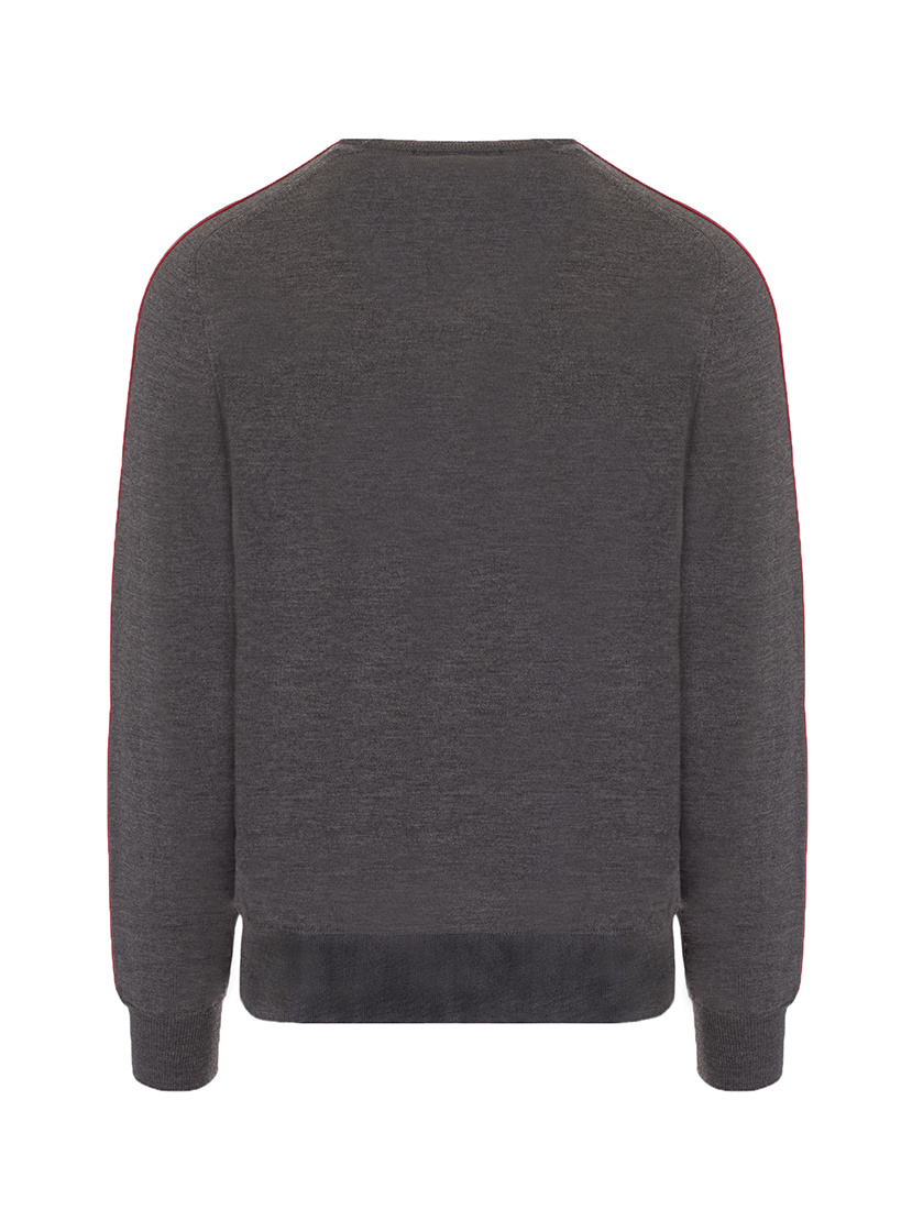 Alexander Mcqueen Logo-tape Jumper In Gray