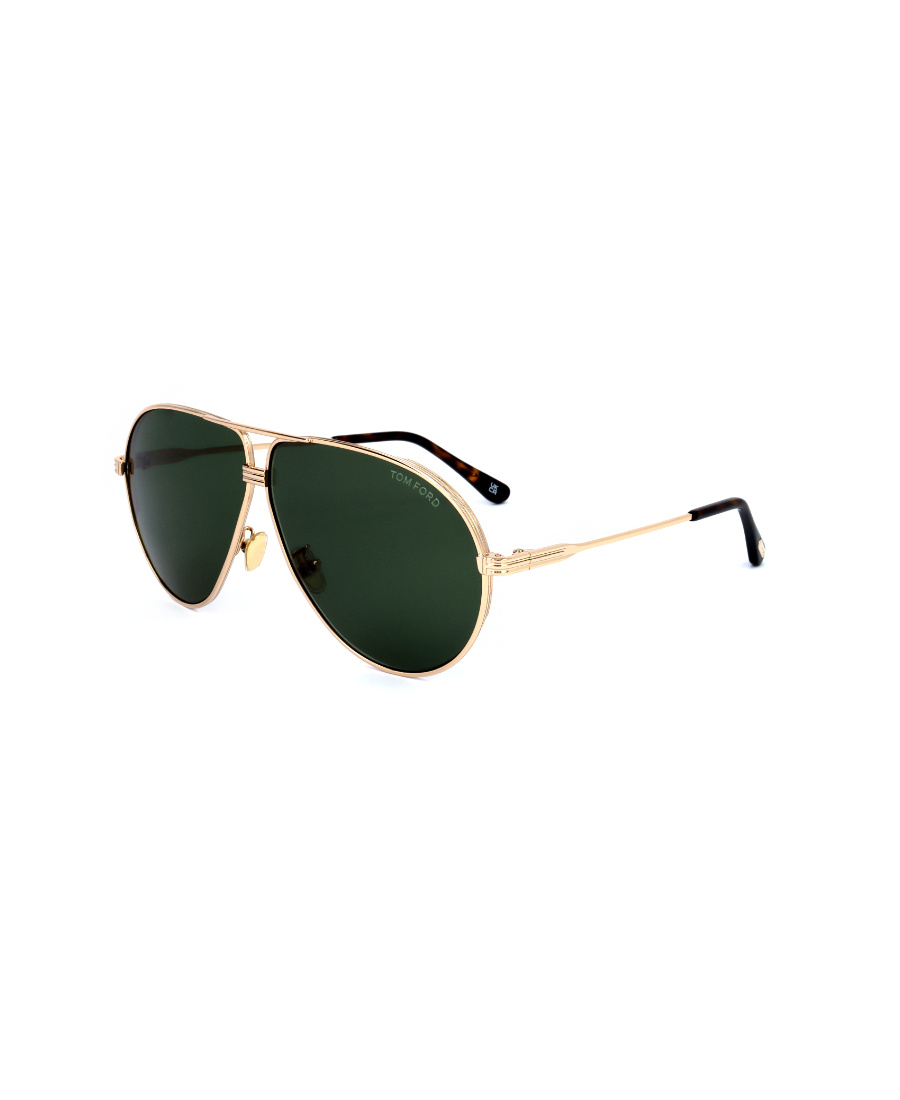 Tom Ford Logo Sunglasses In Green