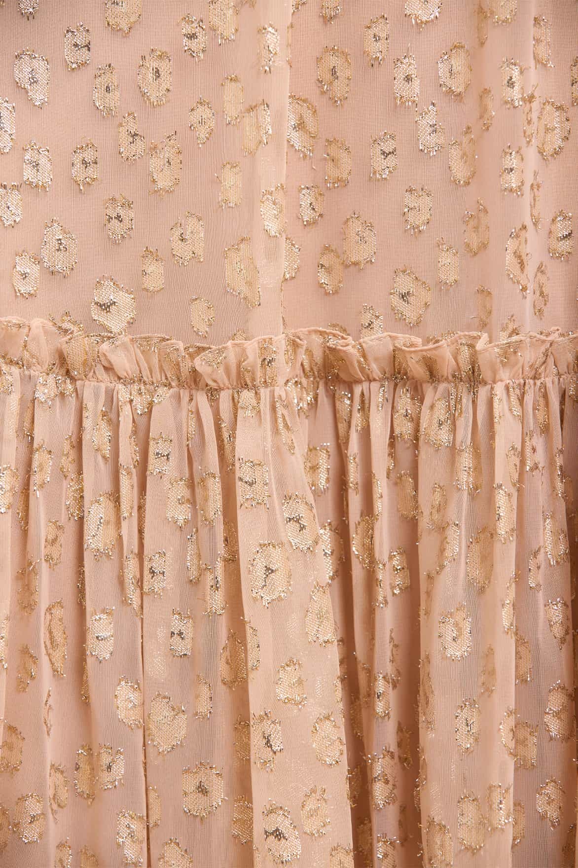 Needle & Thread Cape Dress In Nude