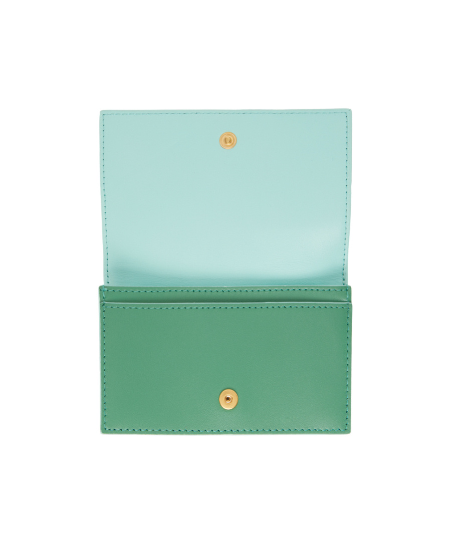 Bottega Veneta Intreccio Card Package In Green