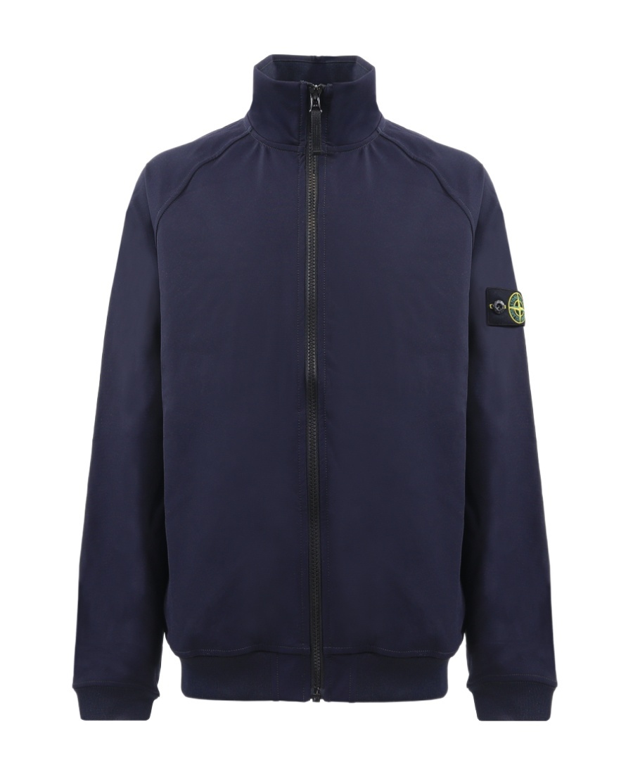 Stone Island Long-sleeved Coat In Blue