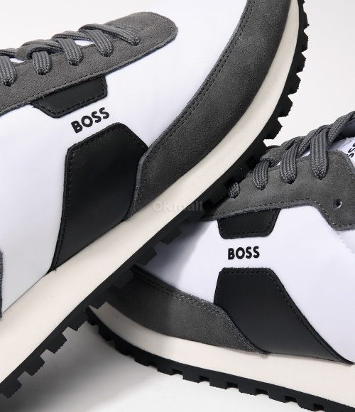 Hugo Boss Lace-up Sneakers In Black