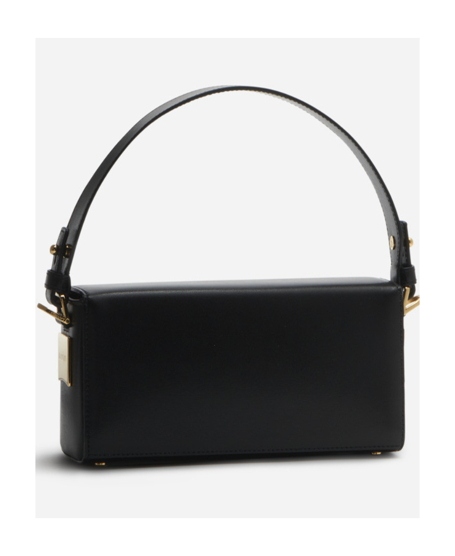 Shop Lanvin Nano Pencil Shoulder Bag In Black