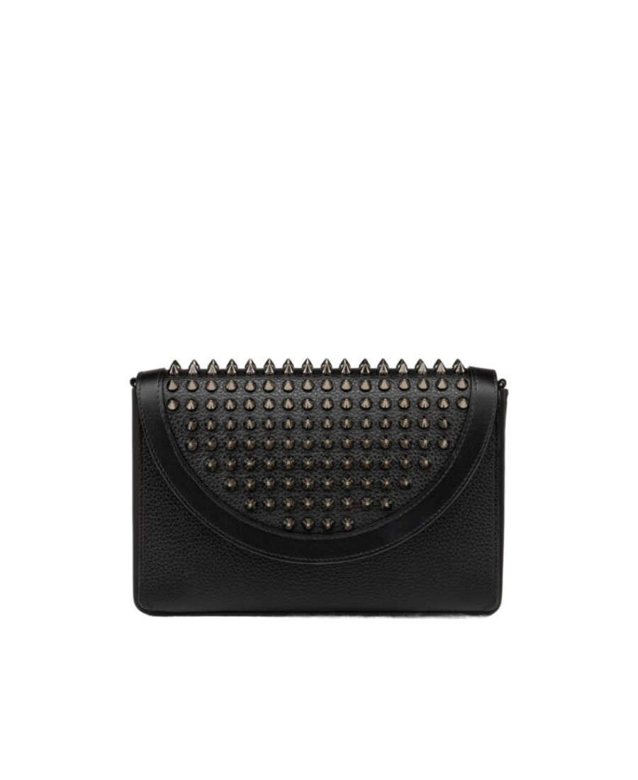 Christian Louboutin Explorafunk Spike-detail Shoulder Bag In Black