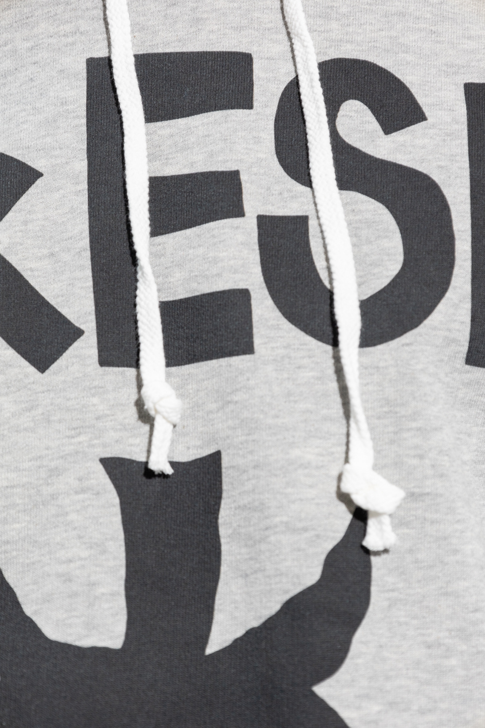 Comme Des Garçons Graphic-print Cotton Hoodie In Gray