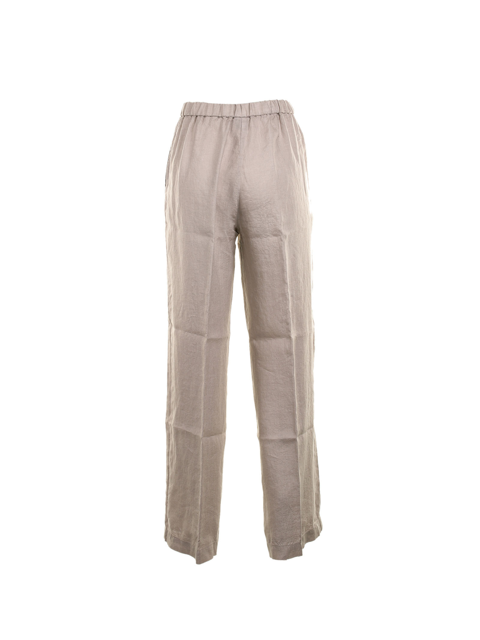 Aspesi Elasticated-waist Straight Leg Pants In Neutral
