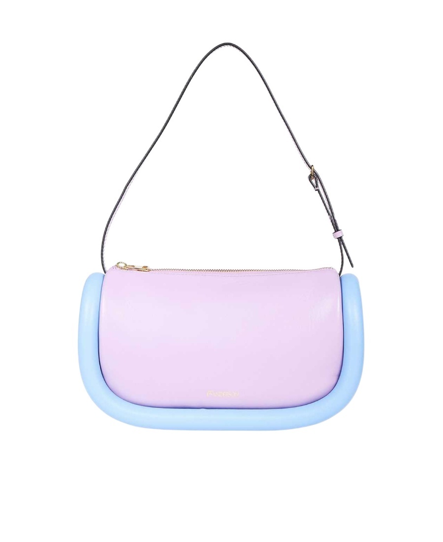 Jw Anderson Logo Zipper Shoulder Bag In Pink