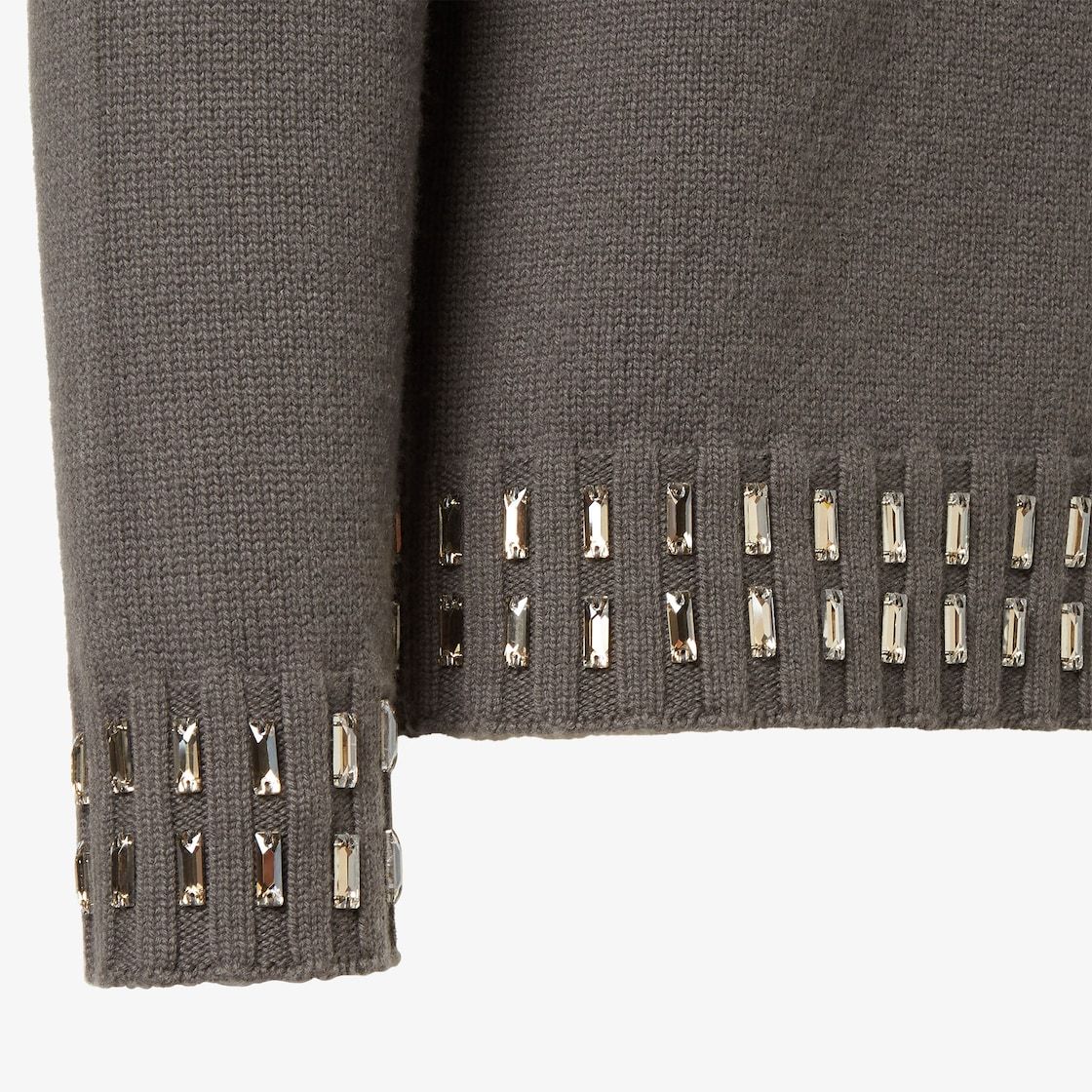 Fendi Gray Wool And Cashmere Jumper In Gray