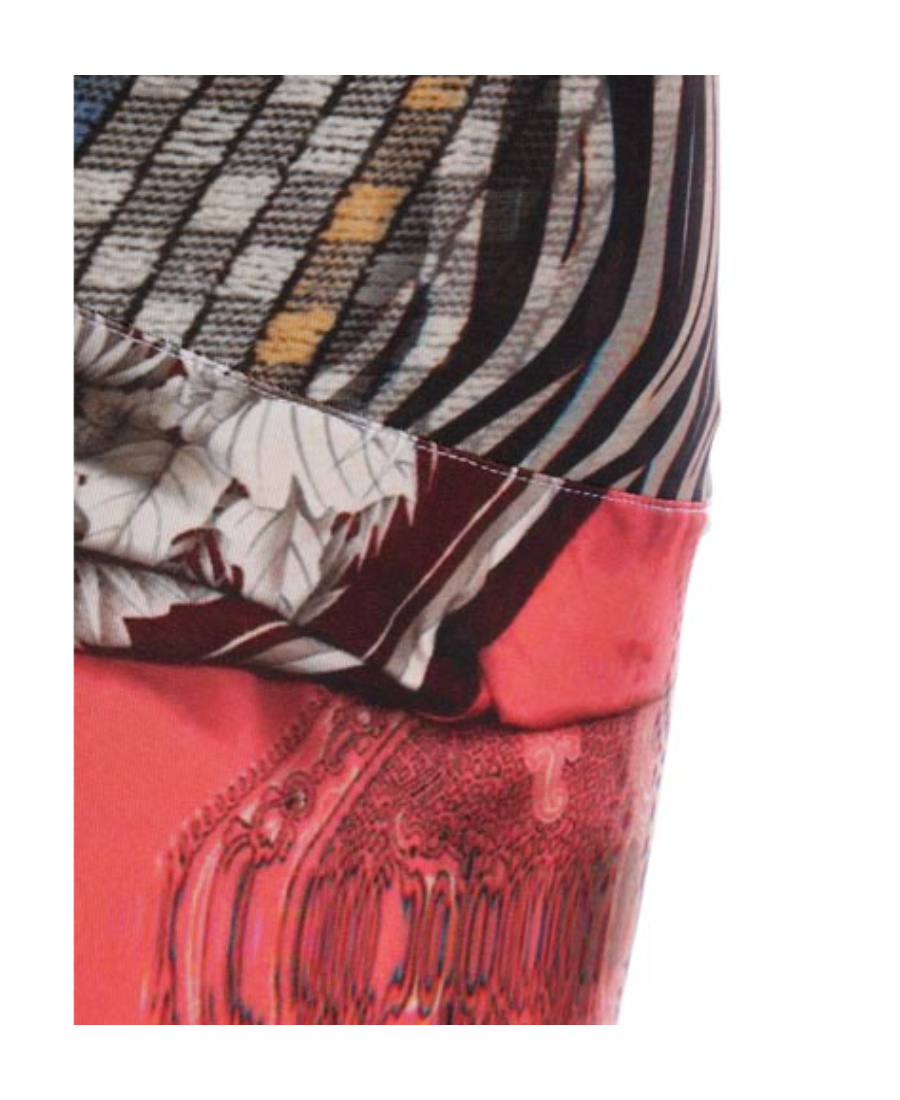 Marine Serre Graphic-print High-waisted Trousers In Multicolor