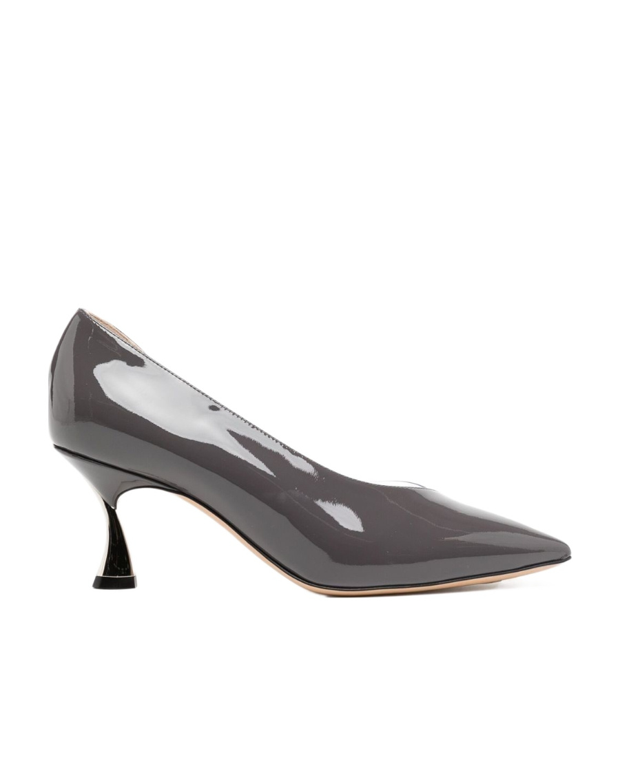 Casadei Pointed-toe High-shine Finish Pumps In Black