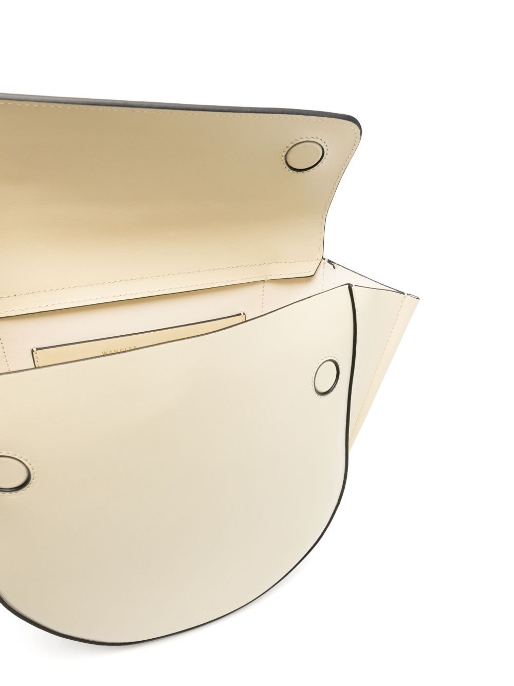 Wandler Beige Shoulder Bag With Structured Flap