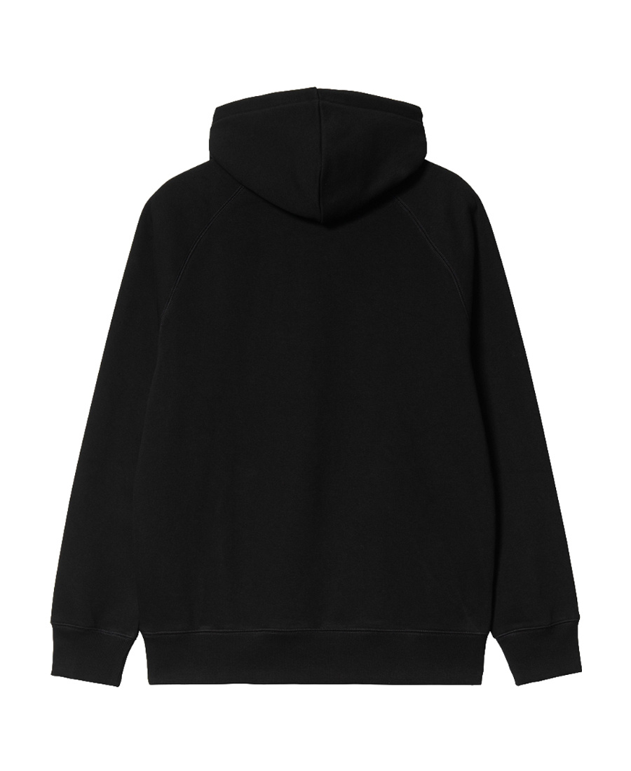 Carhartt Wip Cotton-blend Hoodie With Logo Print In Black