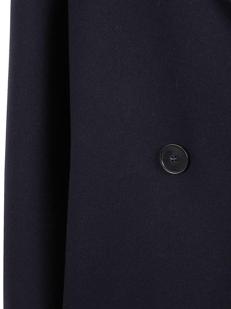 Stella Mccartney Oversized Double-breasted Wool Coat In Black
